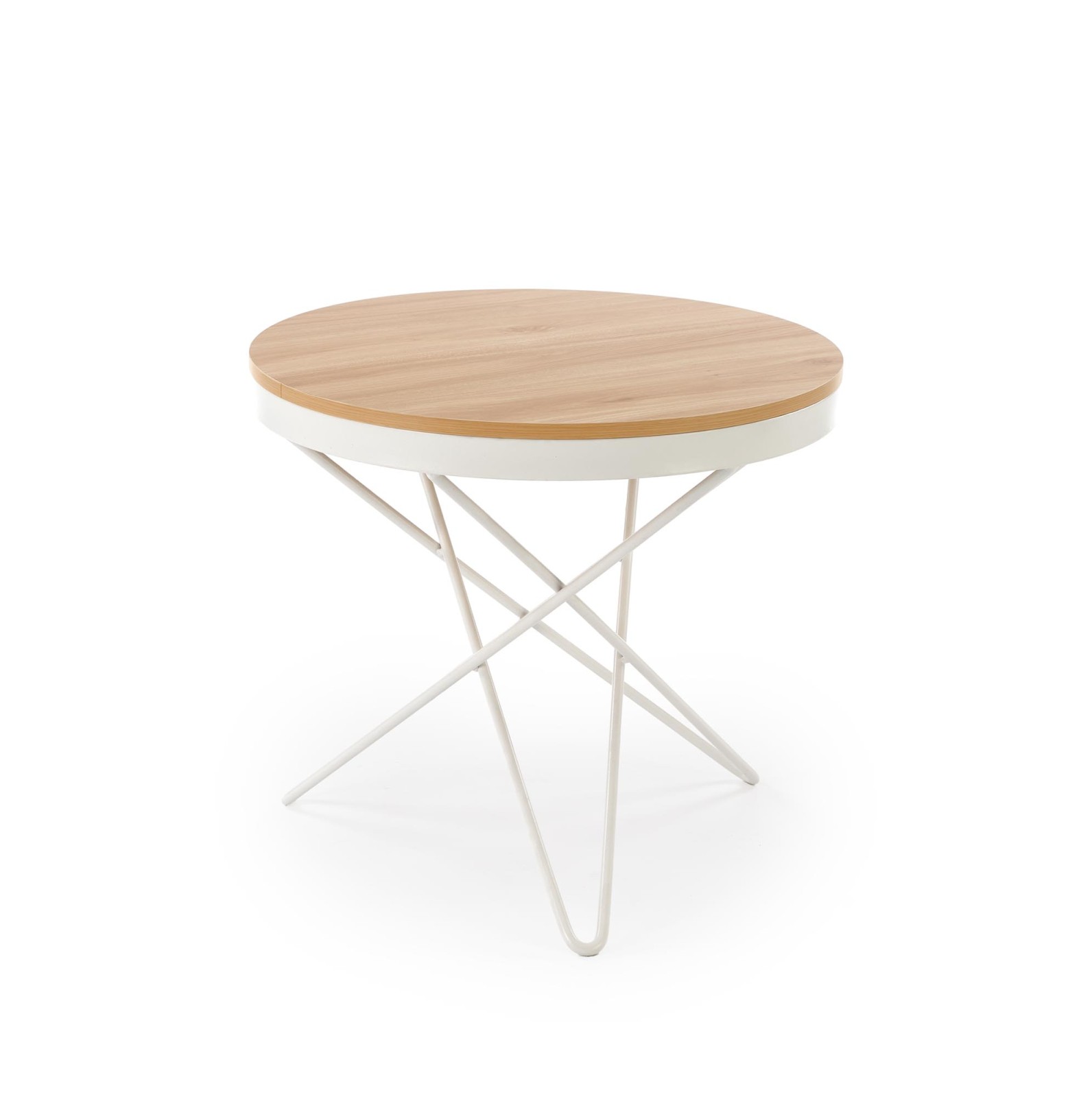 Konferenční stolek LEILA přírodní/bílá