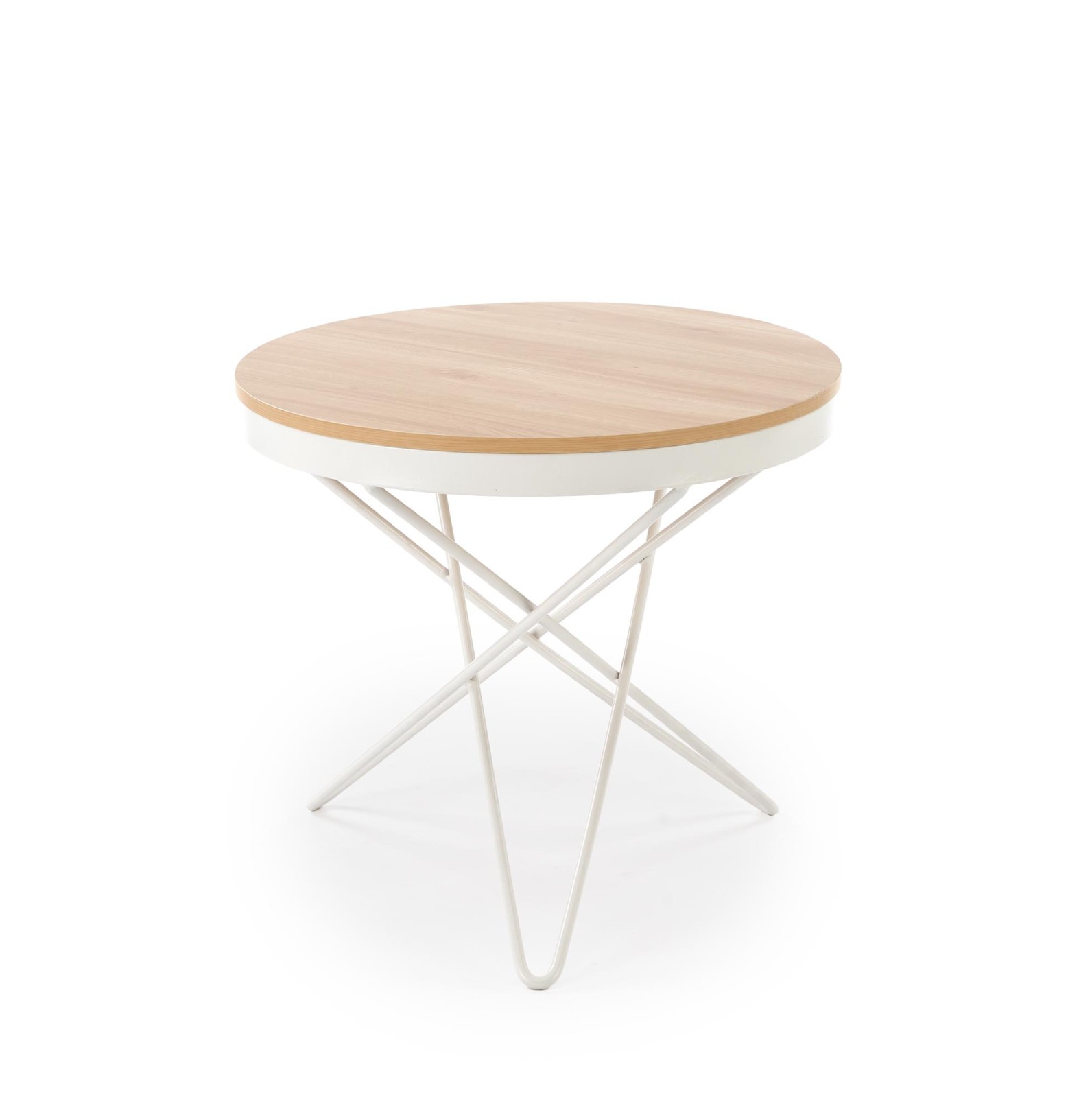 Konferenční stolek LEILA přírodní/bílá