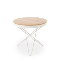 Konferenční stolek LEILA přírodní/bílá