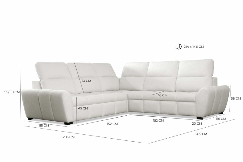 Rohová sedací souprava AURO