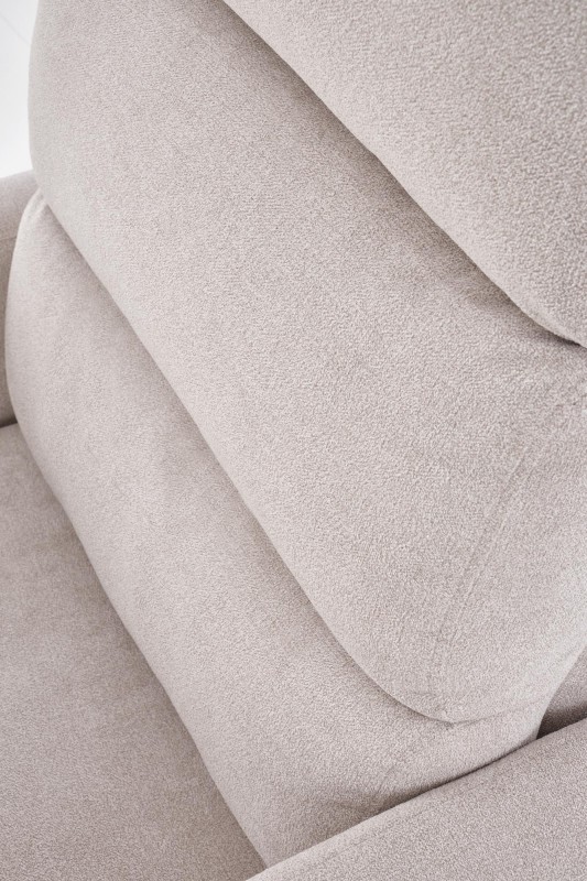 Křeslo ušák CARINIO světle béžové