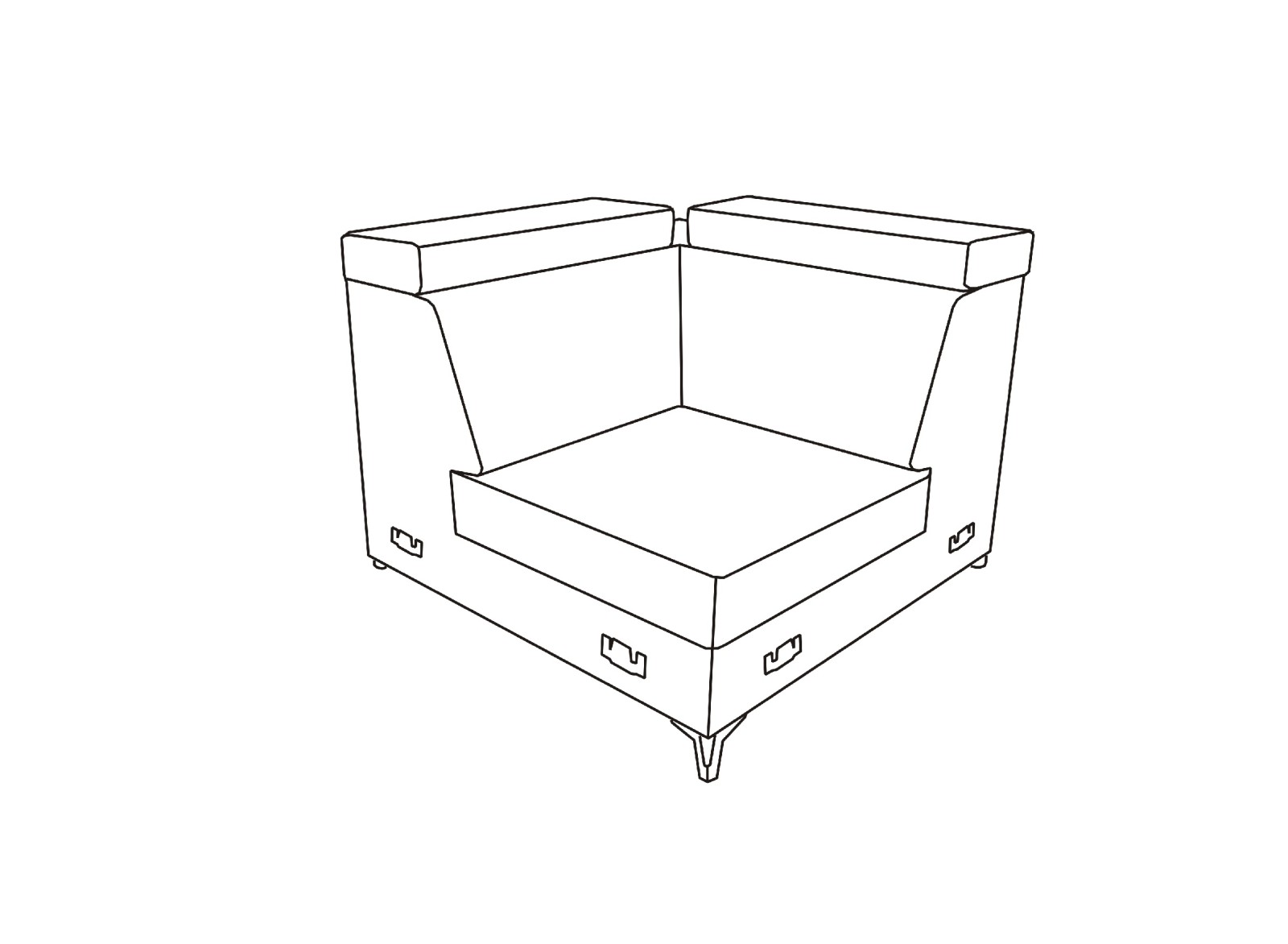 Sedací souprava ASPEN program - element E