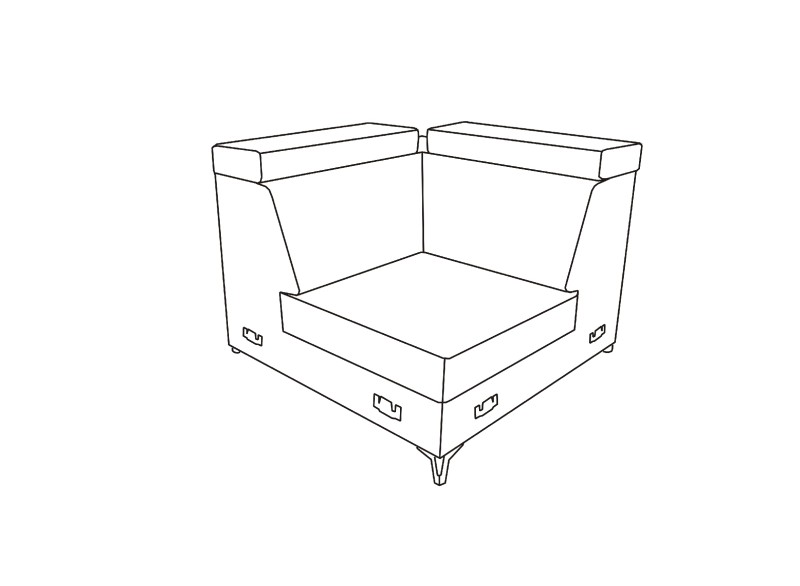 Sedací souprava ASPEN program - element E