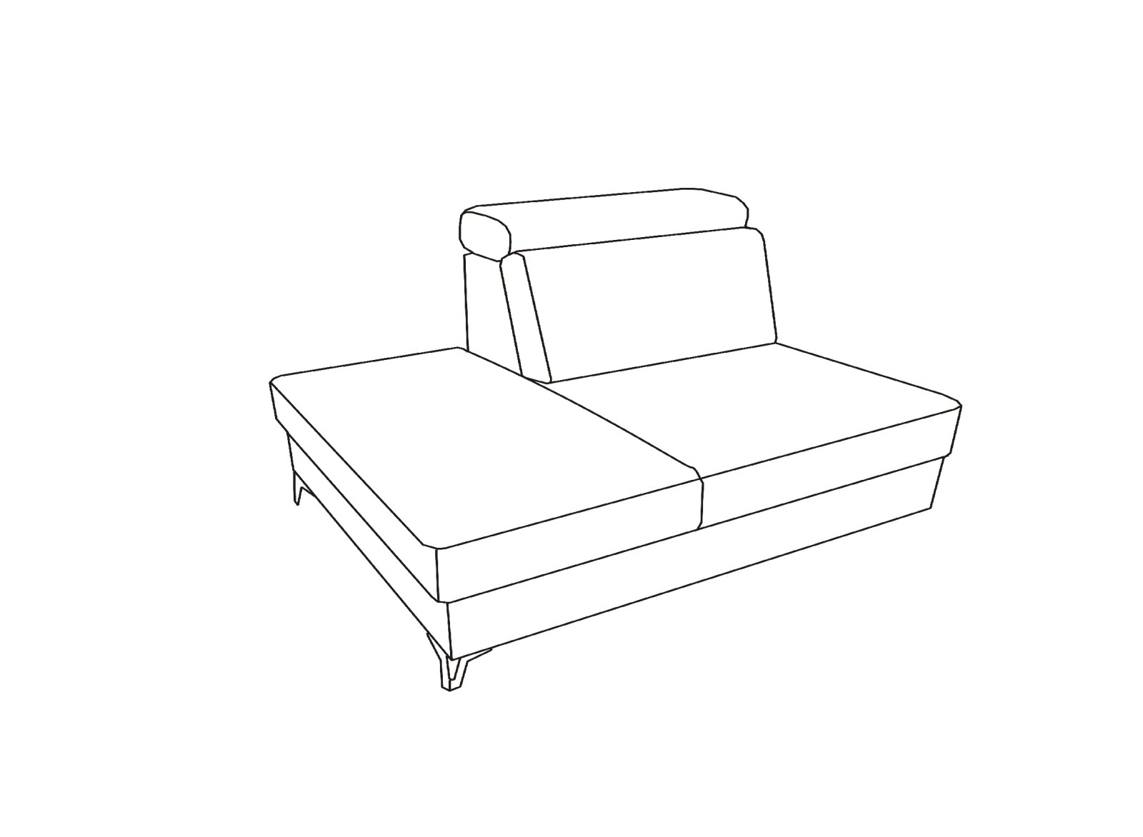 Sedací souprava ASPEN program - element 1HOBKL