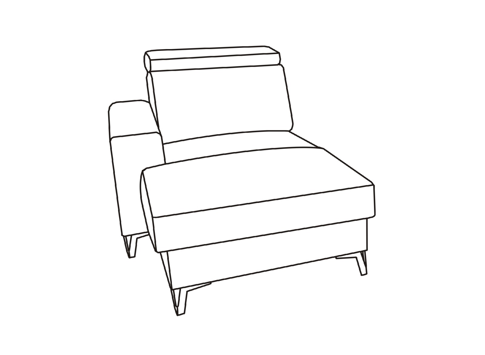 Sedací souprava ASPEN program - element OBKL