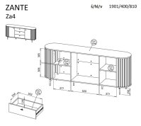Komoda ZANTE 4