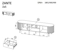 TV komoda ZANTE 5