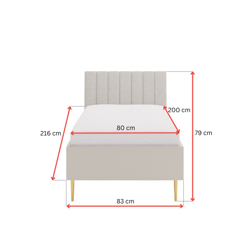Jednolůžková postel BELLUNA B06