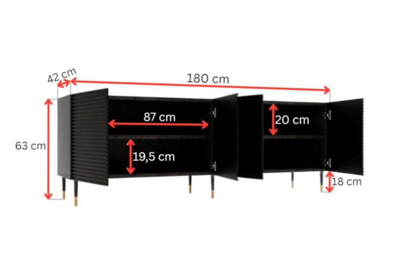 Televizní stolek IMPERIA I04