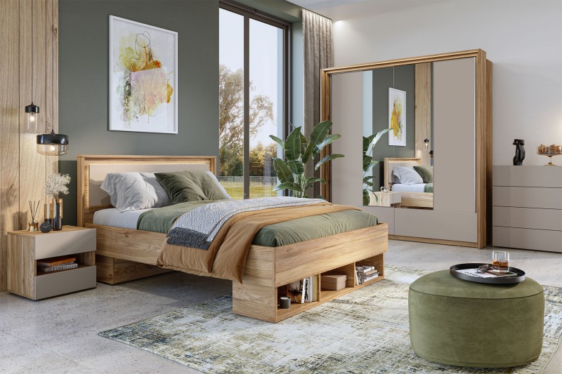 IMPRES ložnice - dub muavella/congo