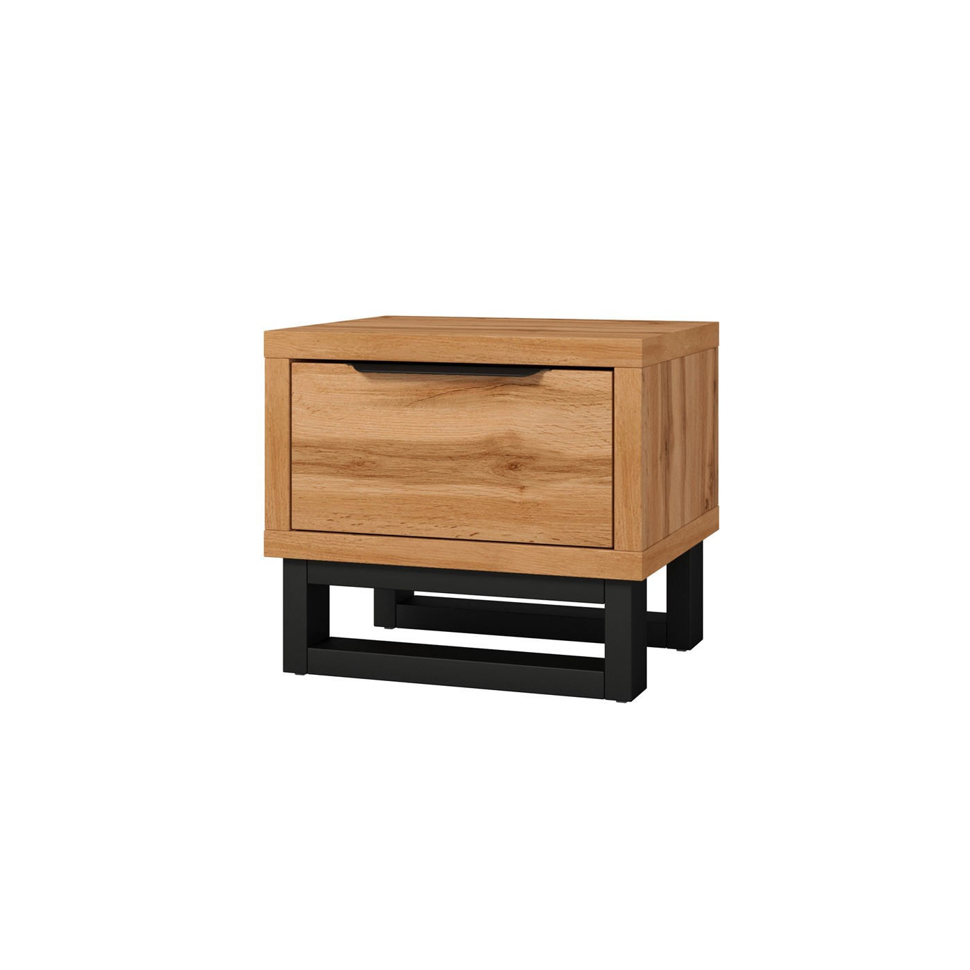 Ložnice HALES - dub wotan/černá