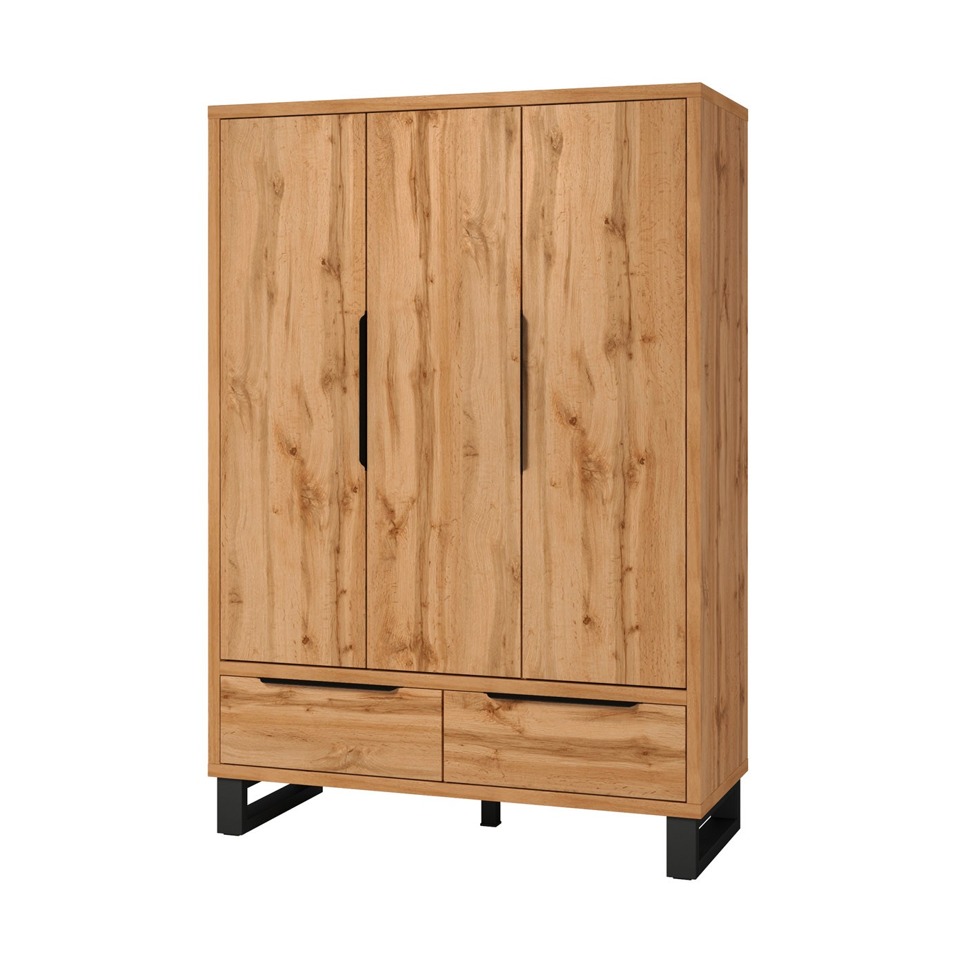 Ložnice HALES - dub wotan/černá