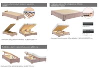 Manželská postel s úložným prostorem BOXSPRING 900