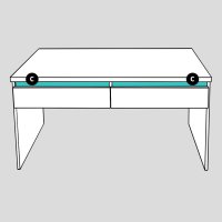 Konferenční stolek REA AMY 22/120