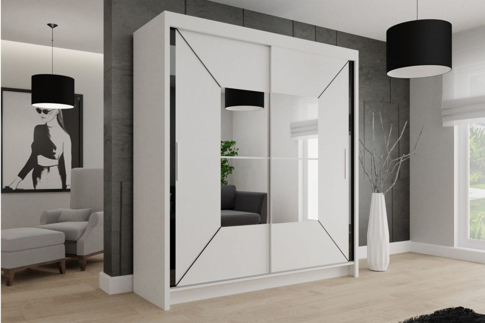 Šatní skříň NICOLE 200