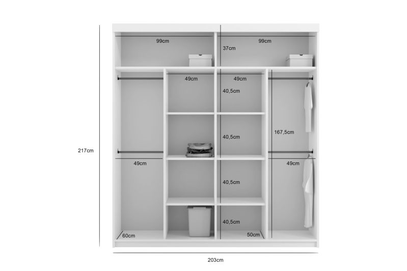 Šatní skříň BATUMMI 200