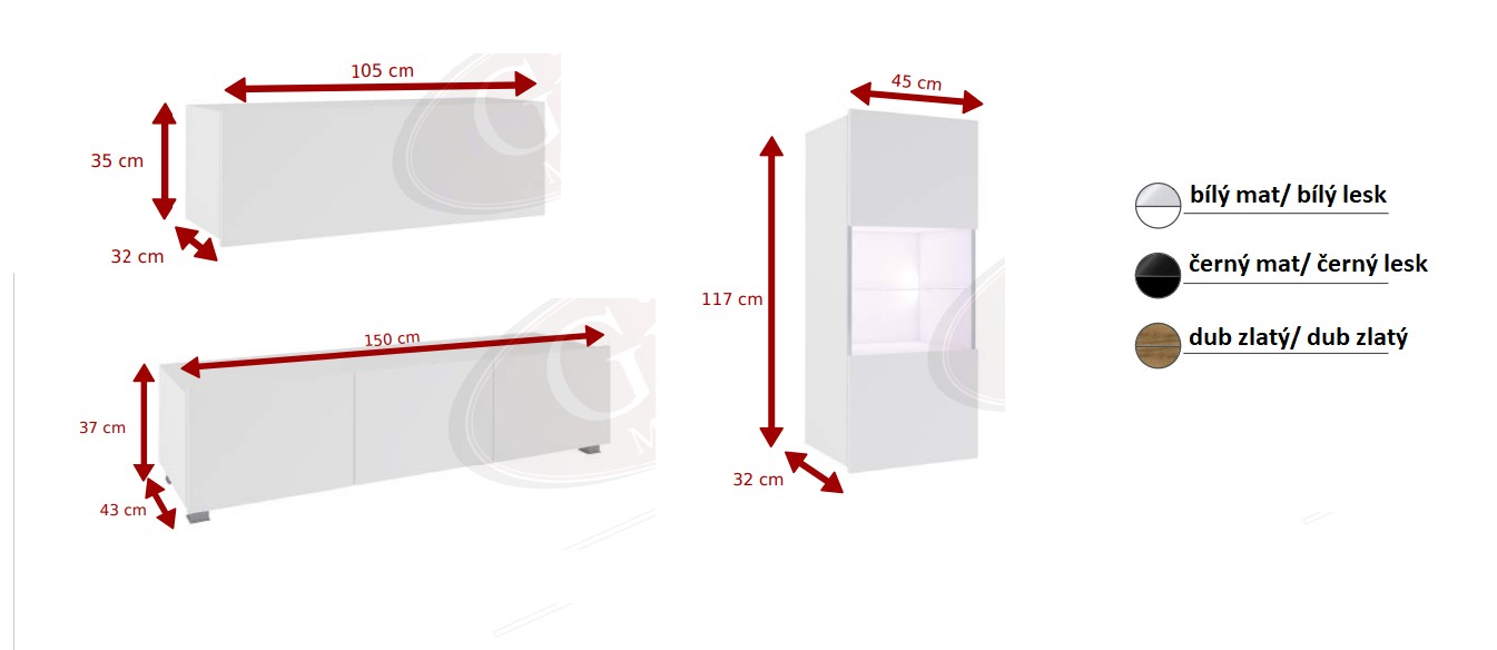 Obývací stěna KALABRINI V