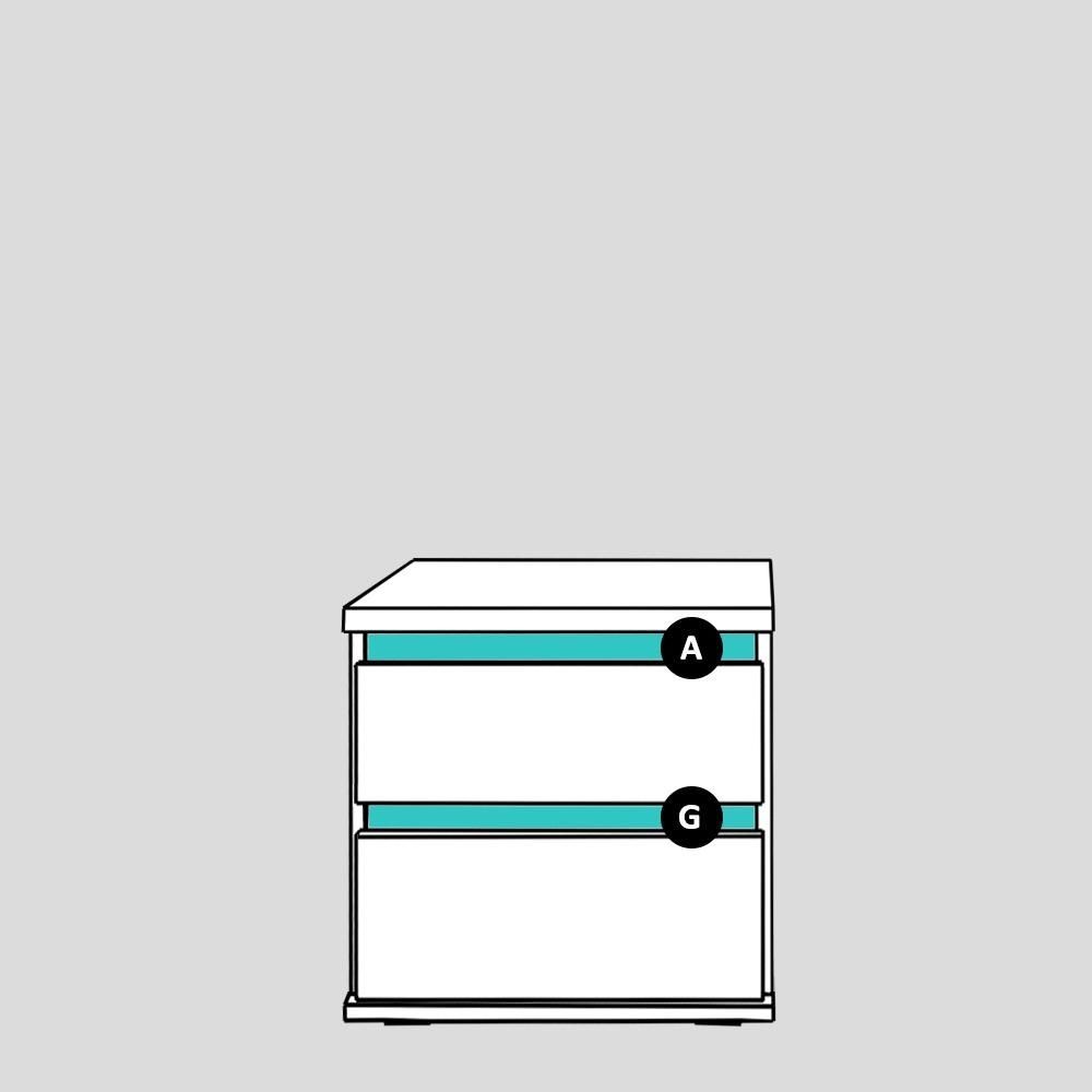 Noční stolek REA AMY 1 - Expresní dodání