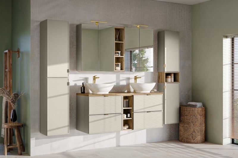 Koupelnová skříňka BELA KAŠMÍR 81-40-1D Koš