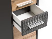 Koupelnová skříňka BIZA ANTRACIT 810 - nízká