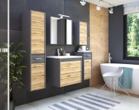 Koupelnová skříňka BIZA ANTRACIT 810 - nízká