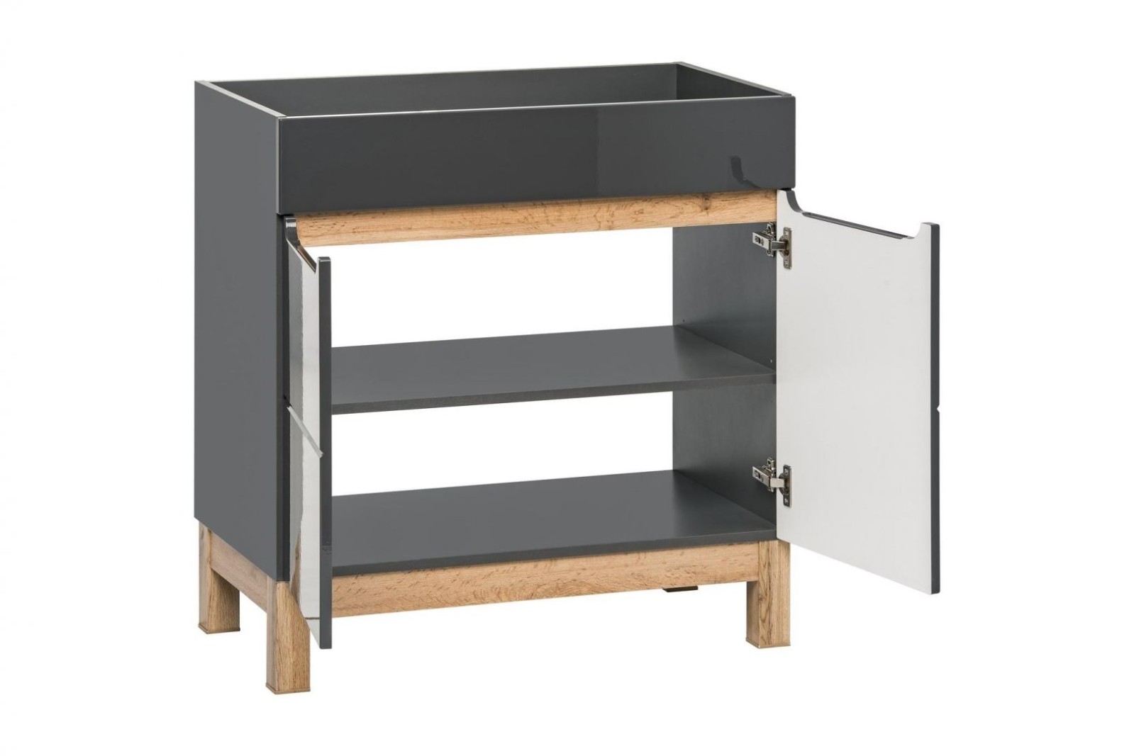 Koupelnová skříňka BALLI GREY 821 - pod umyvadlo 80