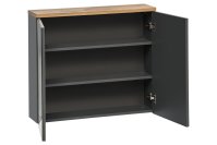 Koupelnová skříňka BALLI GREY 841 - závěsná zrcadlo 80
