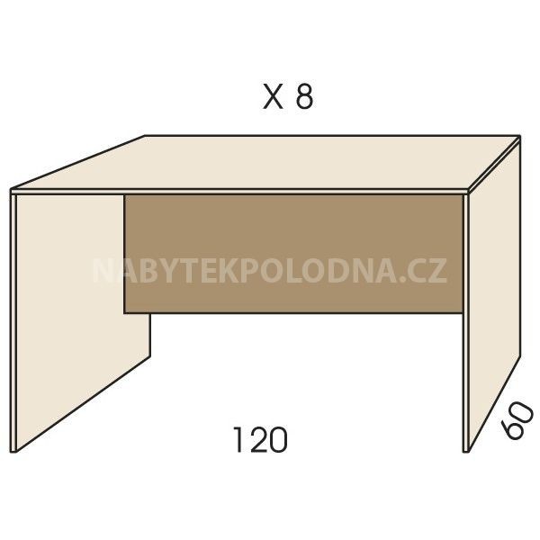 Psací stůl JIM 5 X 8