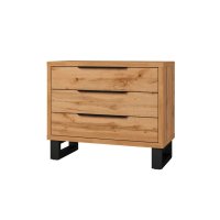 Komoda HALES dub wotan/černá