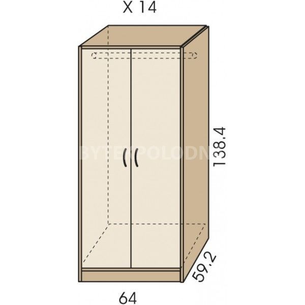 Šatní skříň JIM 5 X 14