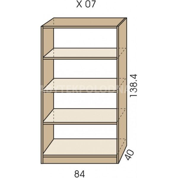 Policový regál JIM 5 X 07