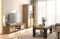 Obývací pokoj TEODOR dub samdal/černý mat