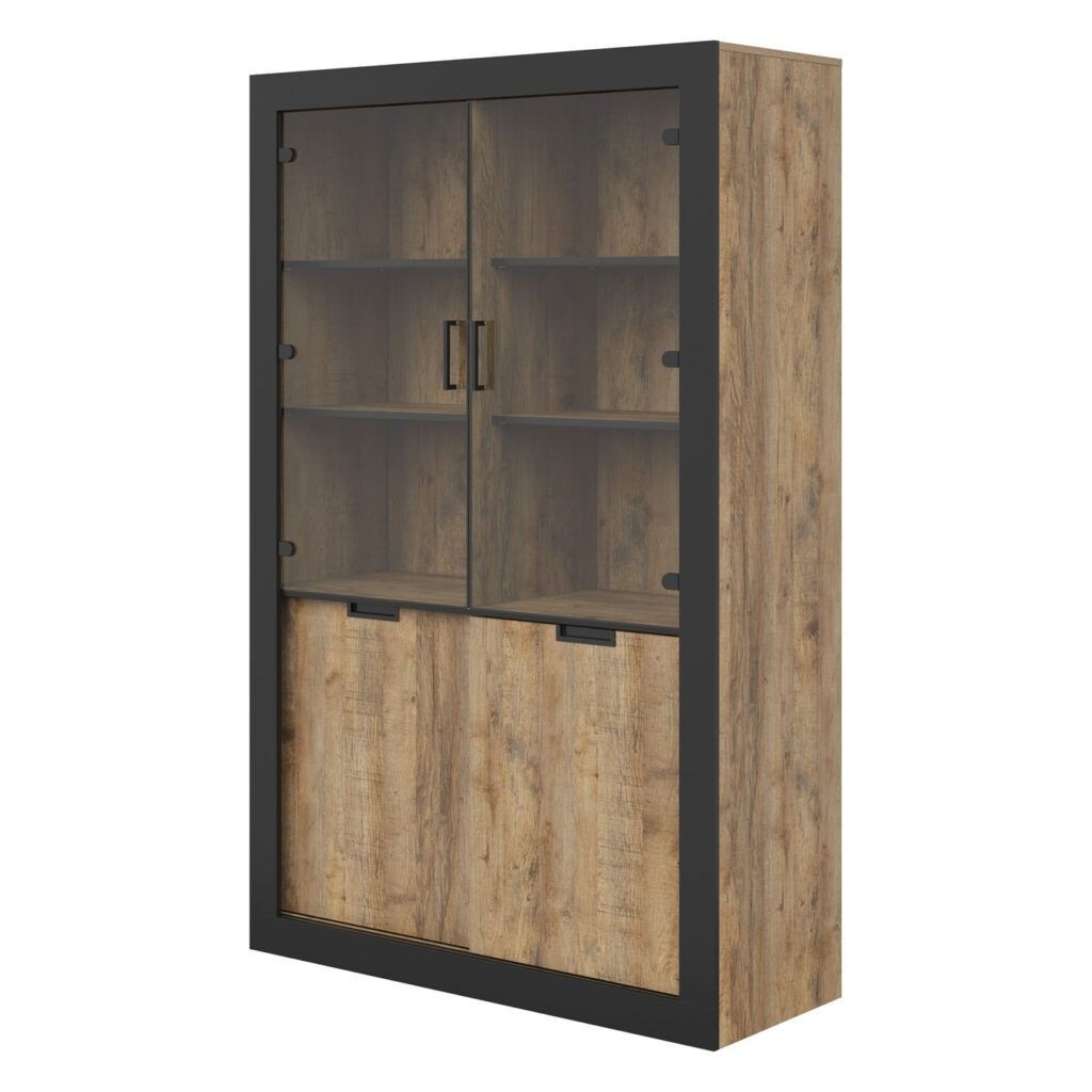 Obývací pokoj TEODOR dub samdal/černý mat