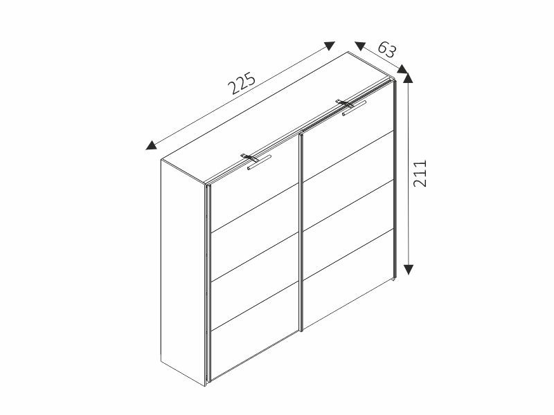 Šatní skříň DION I.