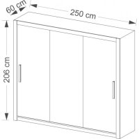 Šatní skříň BORA 250