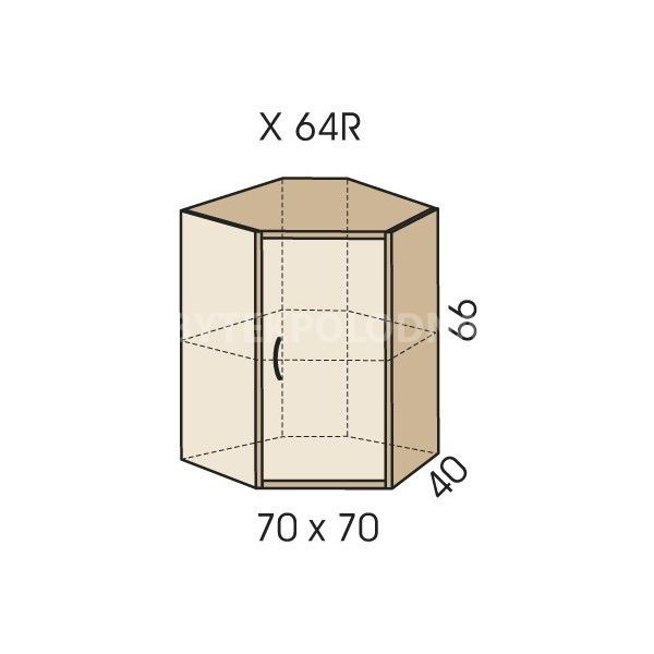 Rohový nástavec na skříň JIM 5 X 64R