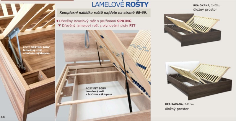 Manželská postel REA OXANA 160