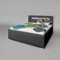 Čalouněná postel AVA LERYN 160 LED Osvětlení