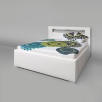 Čalouněná postel AVA LERYN 160 LED Osvětlení