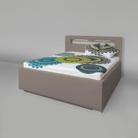 Čalouněná postel AVA LERYN 160 LED Osvětlení