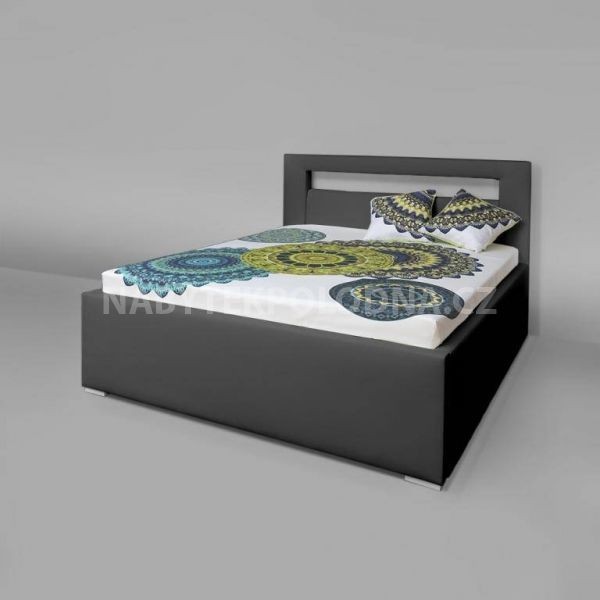 Čalouněná postel AVA LERYN 180 LED osvětlení