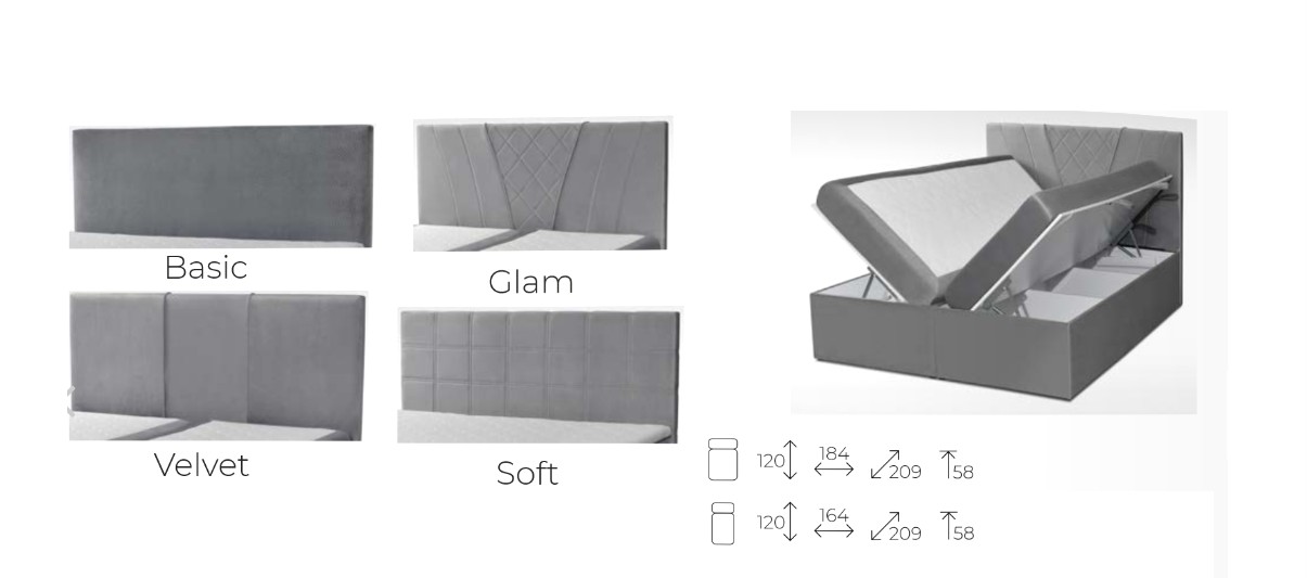 Manželská postel BOXSPRING