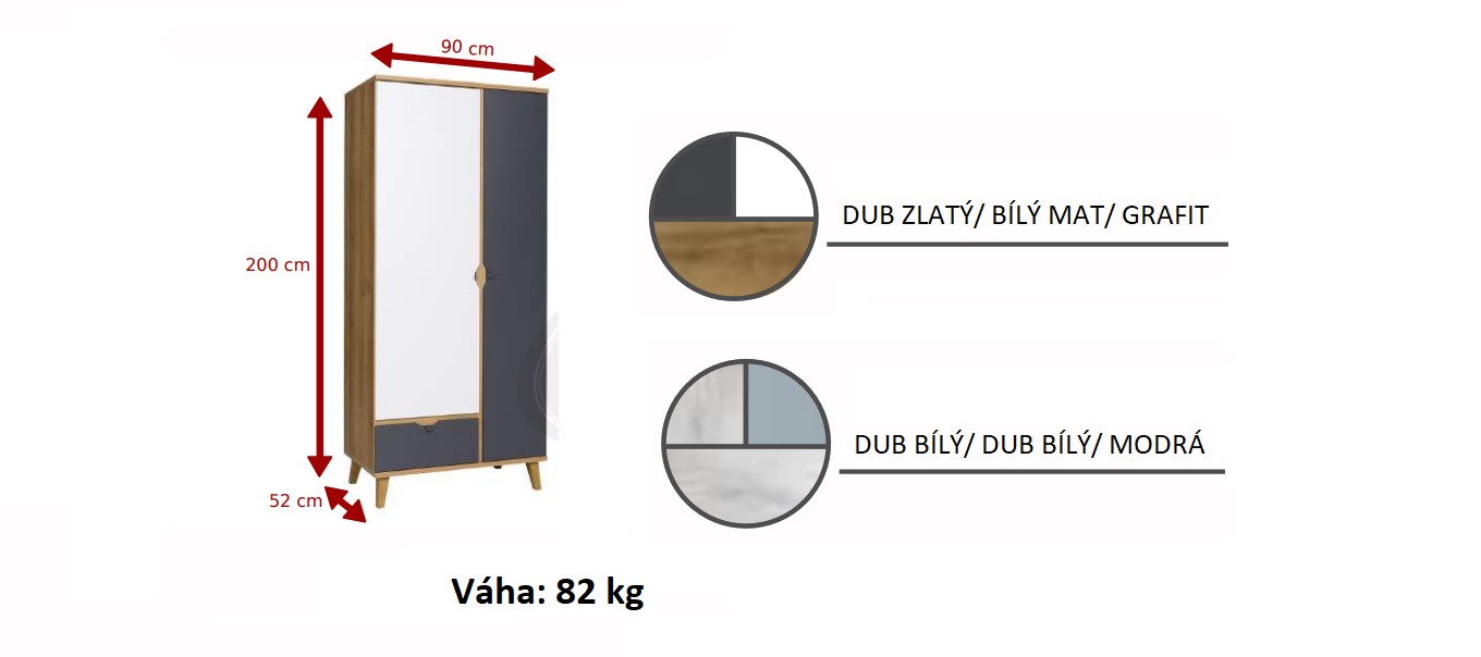 Šatní skříň MAMONE