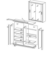 Posuvná šatní skříň BONNO 120