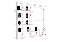 Posuvná šatní skříň BONNO 200