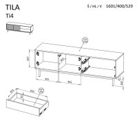 TV komoda TILA 4