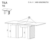Rozkládací jídelní stůl TILA 6