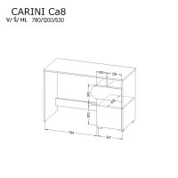 Pracovní stůl CARINI 8