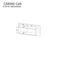 Závěsná police CARINI 9