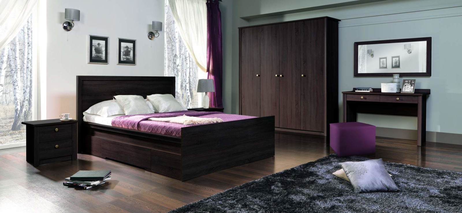 Šatní skříň Finezia F2 Dub Sononma čokoláda